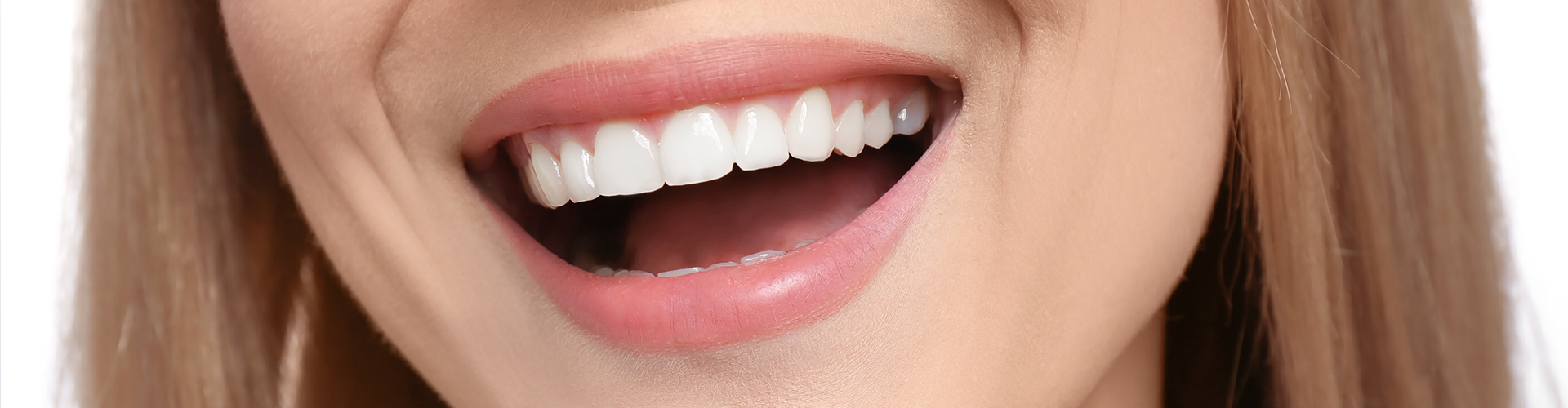 close up of woman's smile